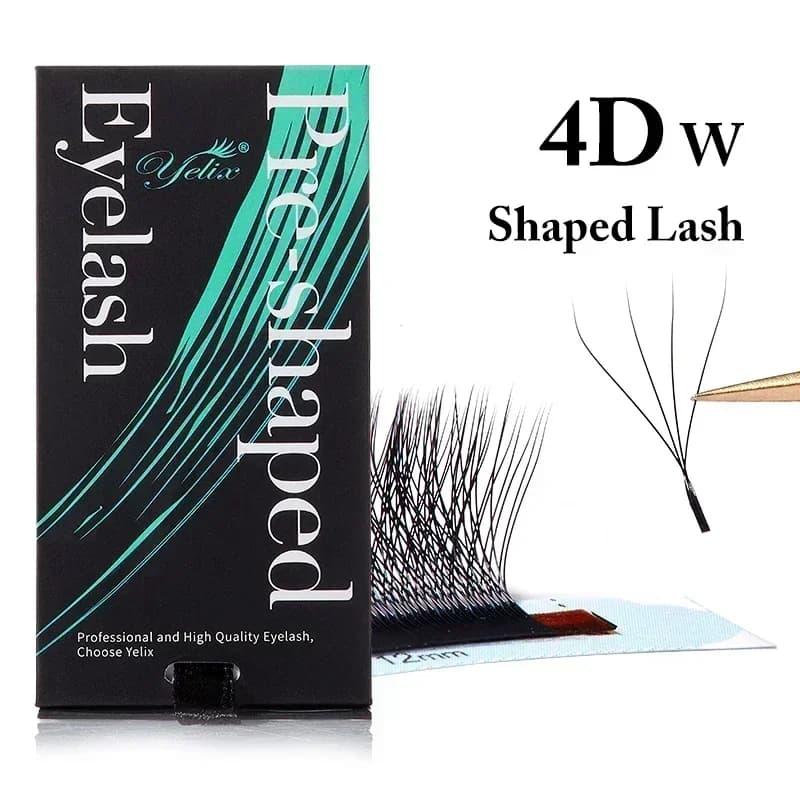 Lông mi giả dạng quạt W tự nhiên mềm mại 3D-8D