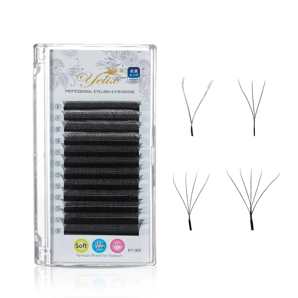 Nối mi Fan W Shape Bloom 2D-5D Làm Sẵn