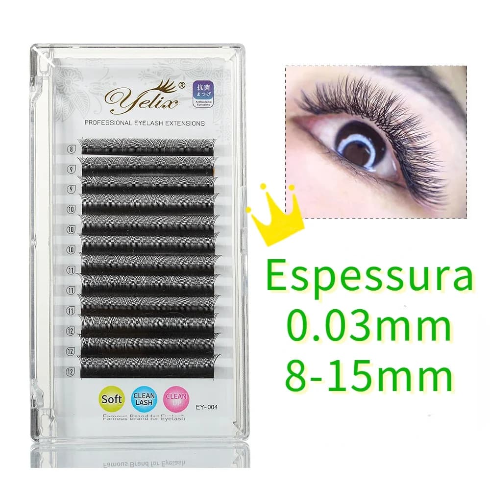 Nối mi giả dạng quạt Y Shape YY làm sẵn 0.05mm cong C