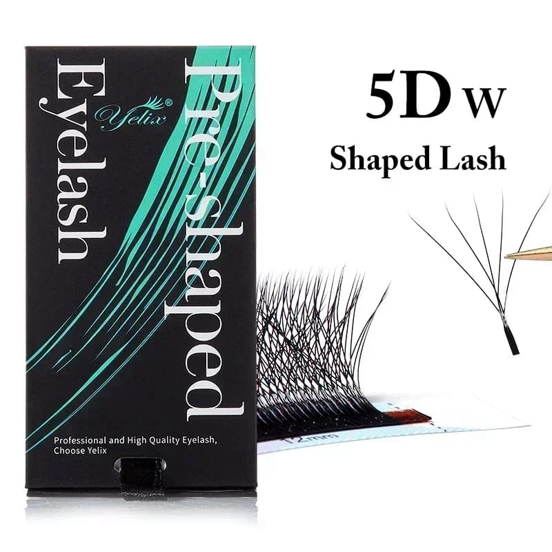 Lông mi giả dạng quạt W tự nhiên mềm mại 3D-8D