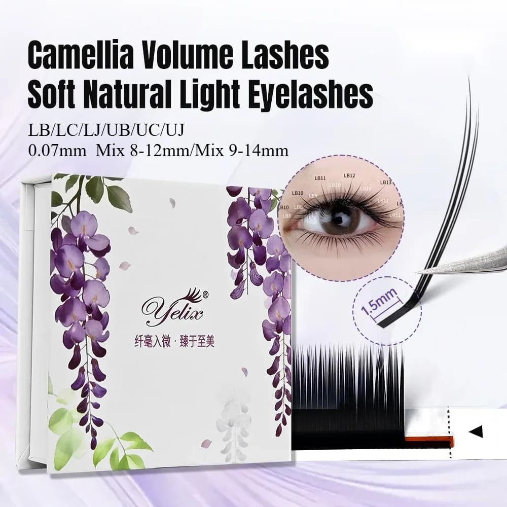 Nối mi Camellia volume gốc ngắn vểnh lên