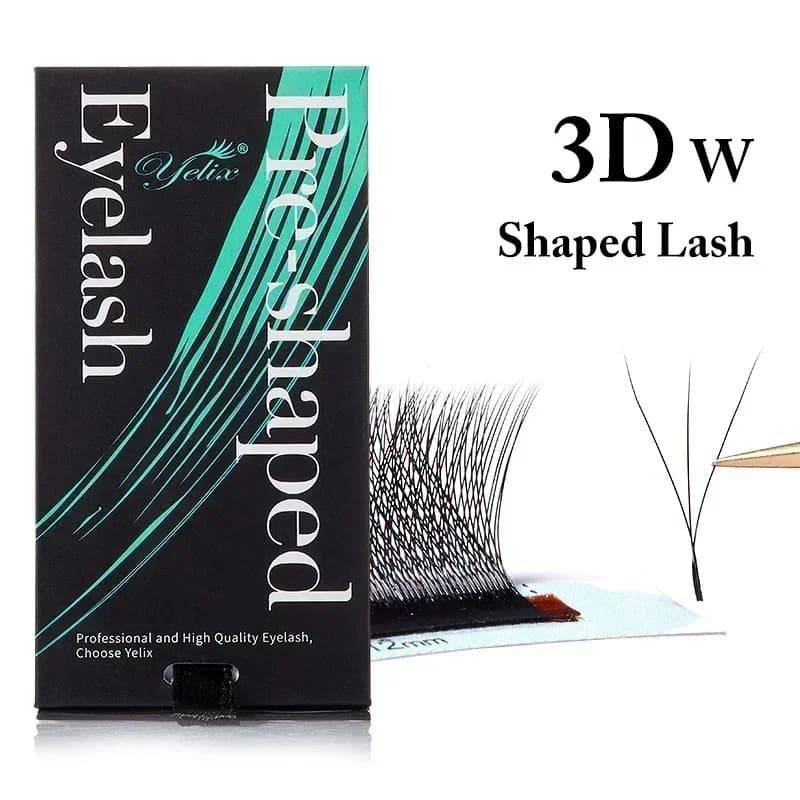 Lông mi giả dạng quạt W tự nhiên mềm mại 3D-8D