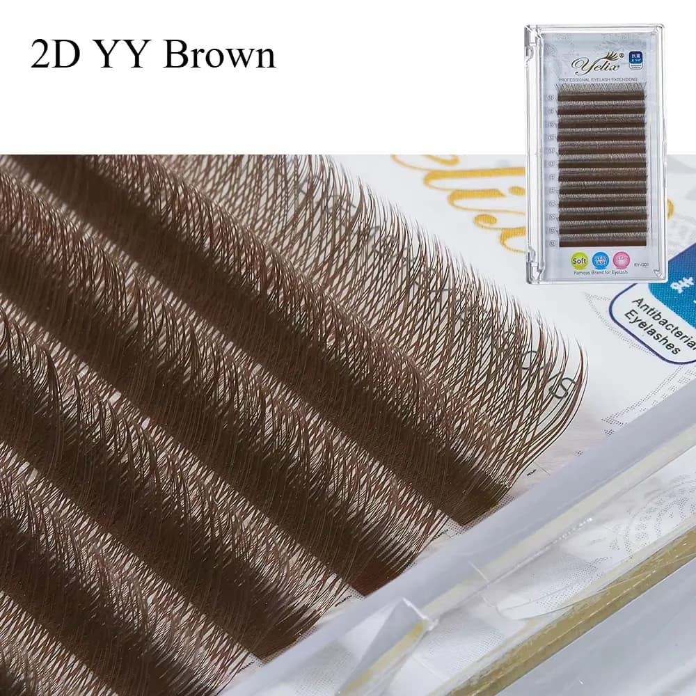Quạt Lông Mi Dựng Sẵn Mink Mềm Hình Y và W