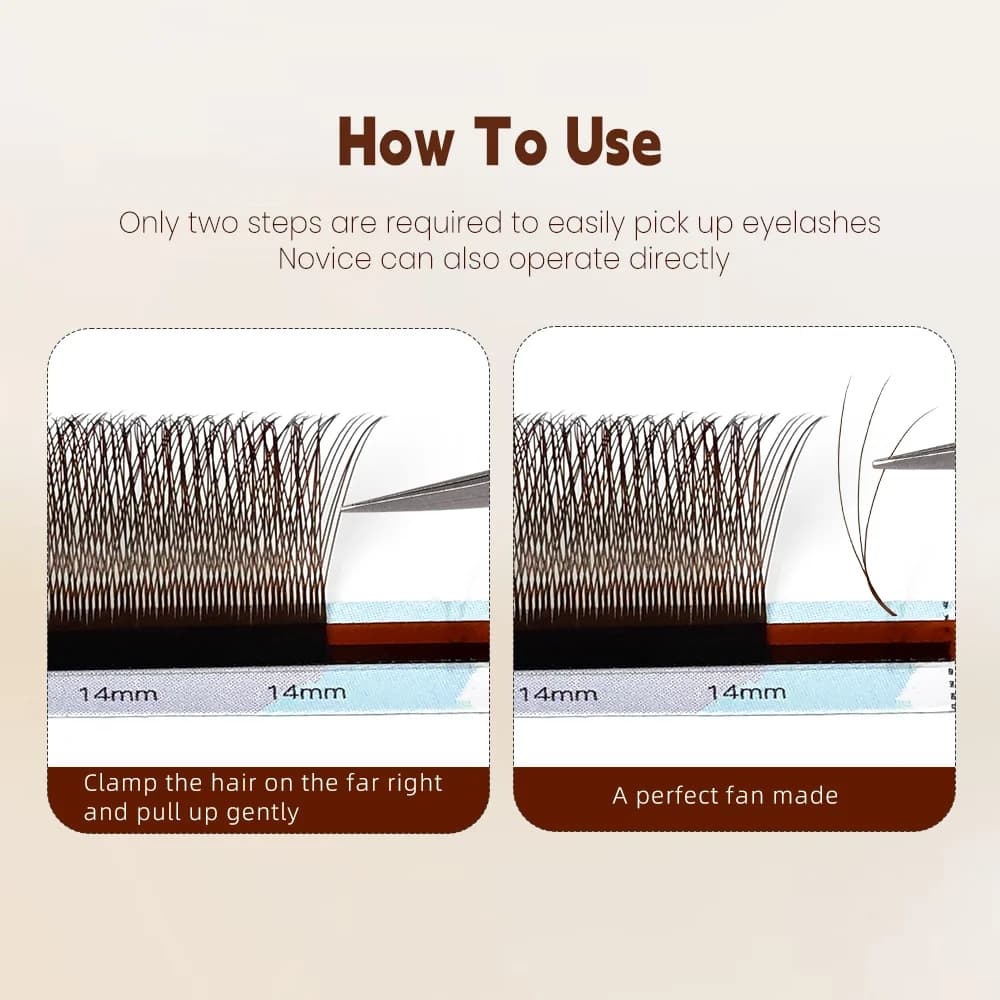 Mi quạt volume có sẵn hình chữ W màu đen-nâu