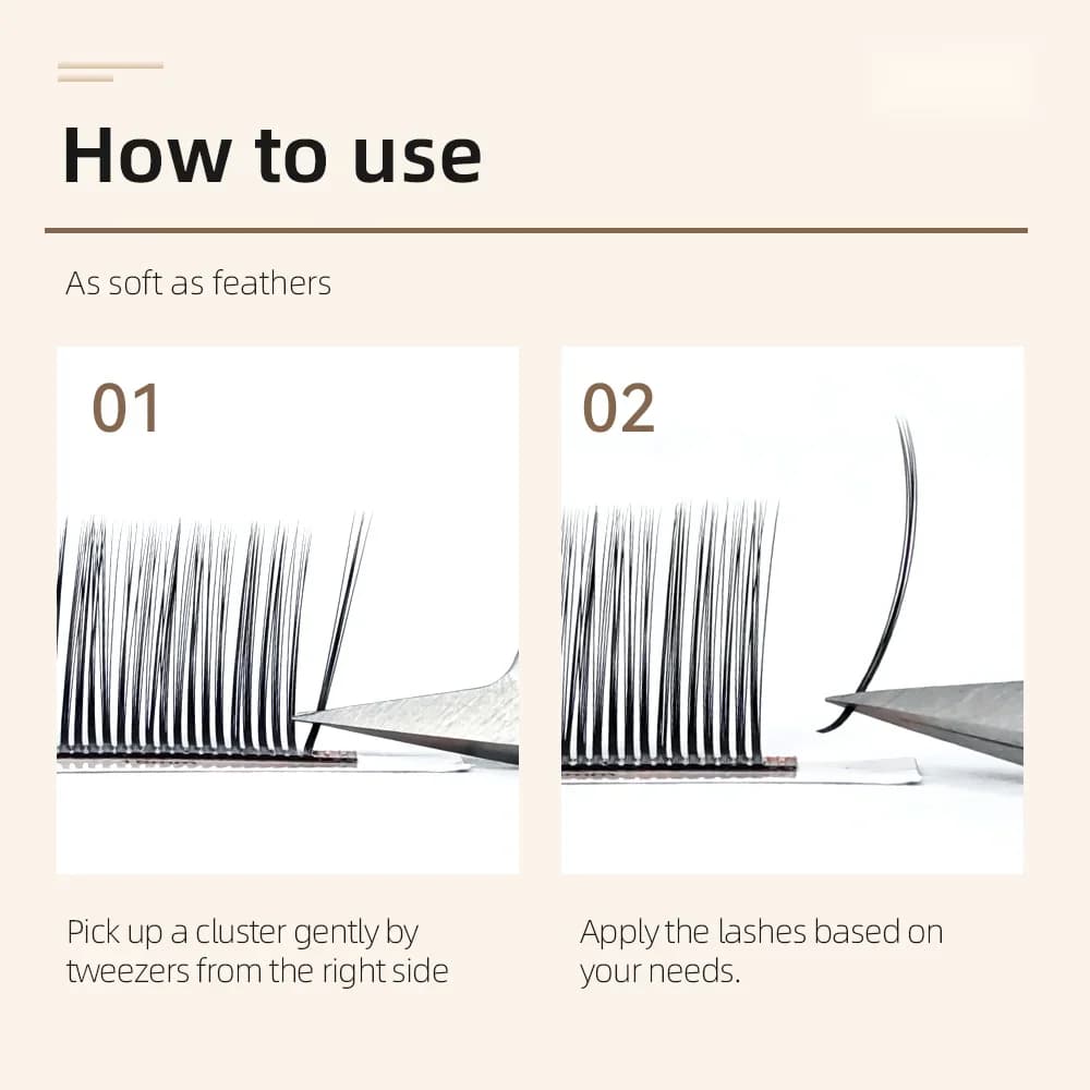 Nối mi sợi LU Curl 5D Flora Spike