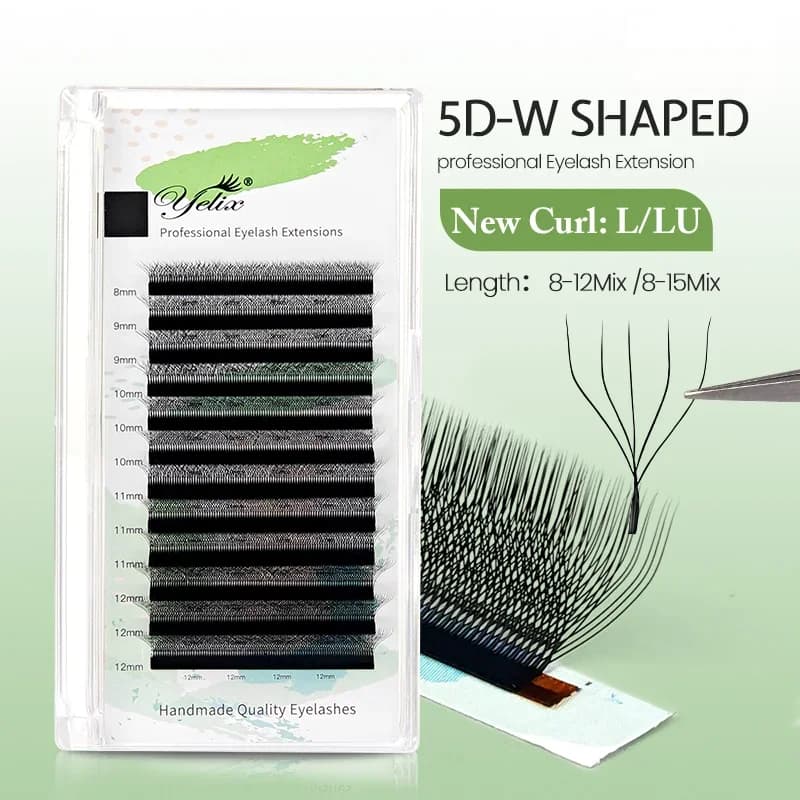 Nối mi volume dạng quạt W-shape 5D có sẵn