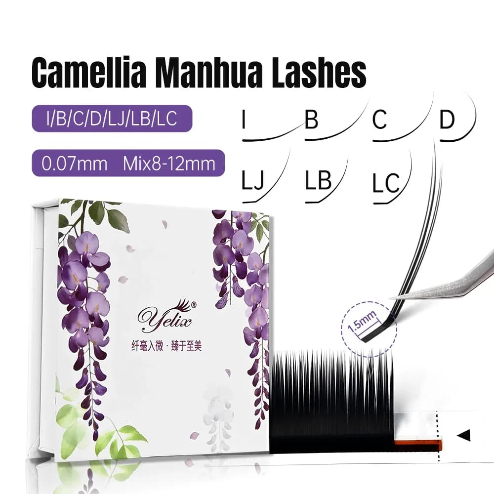 Nối mi Camellia gốc ngắn tự nhiên